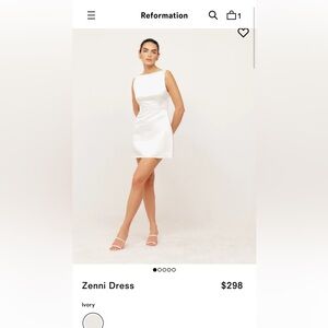 Reformation Zenni Dress - white size 10